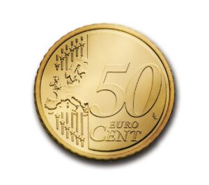 a 50 cent euro coin